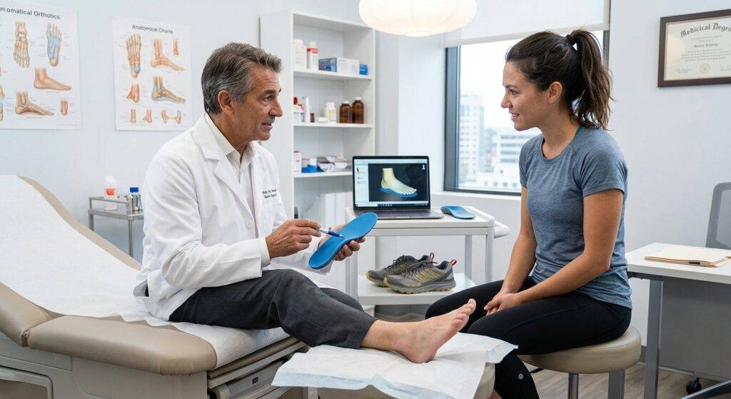 Custom orthotics recommendation for patient with plantar fasciitis